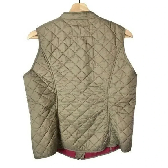 Van Heusen Beige Quilted Full Zip Vest M - Picture 2 of 3